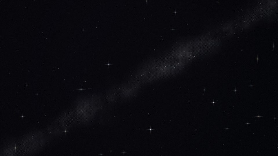Stilles Milchstraßenband über dunklem Himmel