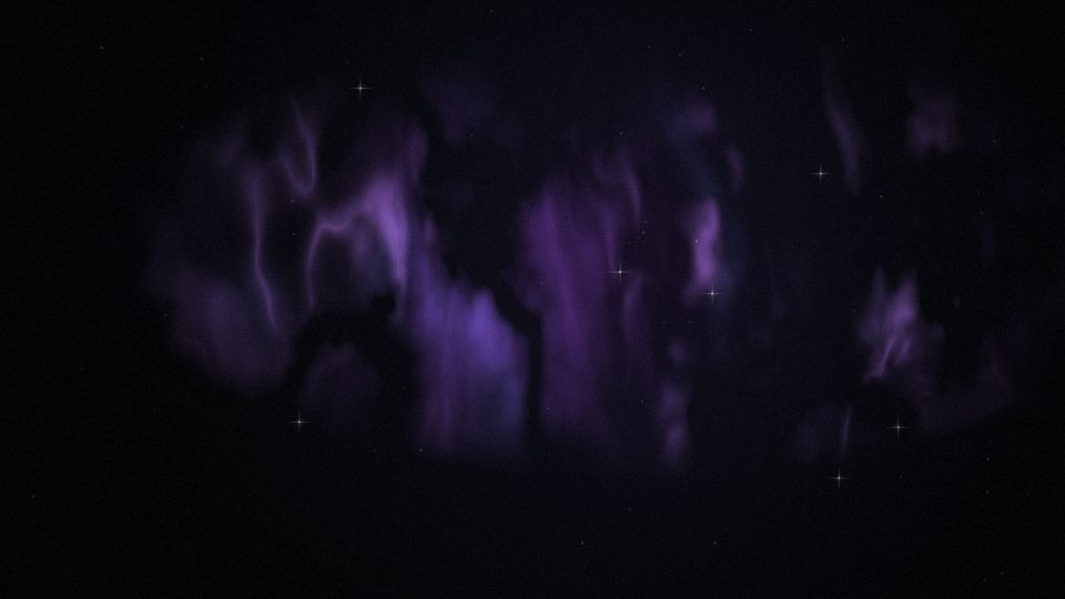 Wallpaper-Motiv: Violet Veil — Schleiernebel